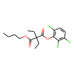 Diethylmalonic acid, butyl 2,3,6-trichlorophenyl ester