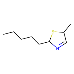 5-methyl-2-pentyl-3-thiazoline, trans