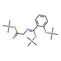 Salicyluric acid, tris(trimethylsilyl)- deriv.