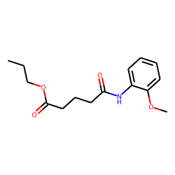 Glutaric acid, monoamide, N-(2-methoxyphenyl)-, propyl ester