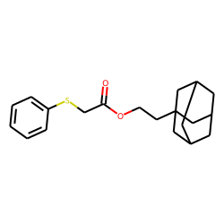 (Phenylthio)acetic acid, 2-(1-adamantyl)ethyl ester