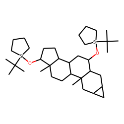 2«alpha»,3«alpha»-cyclopropane-5«alpha»-androstan-6.«alpha»,17«beta»-diol, bisTMTBS