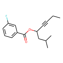 3-Fluorobenzoic acid, 2-methyloct-5-yn-4-yl ester