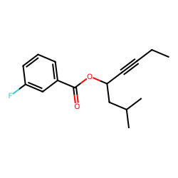 3-fluorobenzoic acid, 2-methyloct-5-yn-4-yl ester
