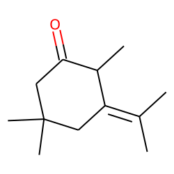 Cyclohexanone, 2,5,5-trimethyl-3-(1-methylethylidene)-