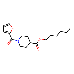 Isonipecotic acid, N-(2-furoyl)-, hexyl ester