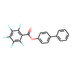 Pentafluorobenzoic acid, 4-biphenyl ester