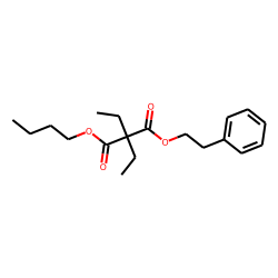 Diethylmalonic acid, butyl phenethyl ester