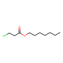 3-Chloropropionic acid, heptyl ester