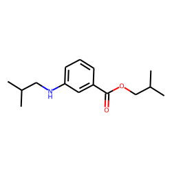 Benzoic acid, 3-(2-methylpropyl)amino-, 2-methylpropyl ester