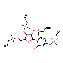 Cytosine arabinoside, dimethyl-allyldimethylsilyl derivative