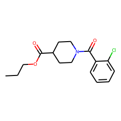 Isonipecotic acid, N-(2-chlorobenzoyl)-, propyl ester