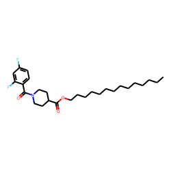 Isonipecotic acid, N-(2,4-difluorobenzoyl)-, tetradecyl ester