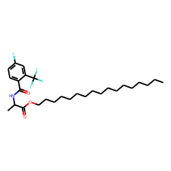 D-Alanine, N-(4-fluoro-2-trifluoromethylbenzoyl)-, heptadecyl ester