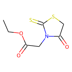 4-Oxo-2-thioxo-3-thiazolidineacetic acid, ethyl ester