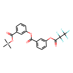 3-Pentafluoropropionyloxybenzoic acid, 3-(trimethylsilyloxycarbonyl)phenyl ester