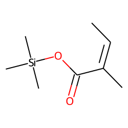 2-Butenoic acid, 2-methyl-, trimethylsilyl ester, (E)-
