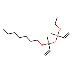 Silane, methylvinyl(heptyloxy)(methylvinylethoxysilyloxy)-