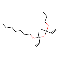 Silane, methylvinyl(heptyloxy)(methylvinylpropoxysilyloxy)-