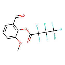 2-Hydroxy-3-methoxybenzaldehyde, heptafluorobutyrate