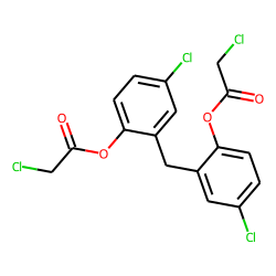 Dichlorophen, O,O'-di(chloroacetyl)-