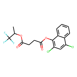Succinic acid, 1,1,1-trifluoroprop-2-yl 2,4-dichloronaphth-1-yl ester