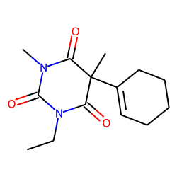 2,4,6(1H,3H,5H)-Pyrimidinetrione, 5-(1-cyclohexen-1-yl)-1-ethyl-3,5-dimethyl-