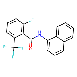 2-Fluoro-6-trifluoromethylbenzamide, N-(1-naphthyl)-