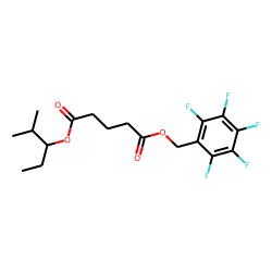 Glutaric acid, 2-methylpent-3-yl pentafluorobenzyl ester