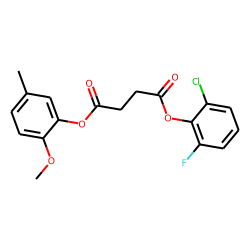 Succinic acid, 2-chloro-6-fluorophenyl 2-methoxy-5-methylphenyl ester
