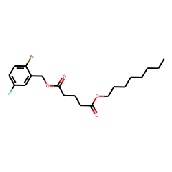 Glutaric acid, 2-bromo-5-fluorobenzyl octyl ester