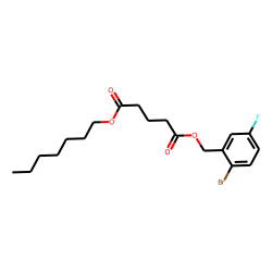 Glutaric acid, 2-bromo-5-fluorobenzyl heptyl ester