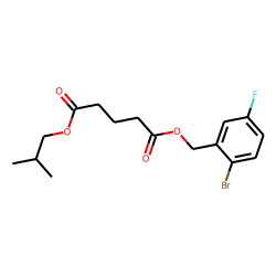 Glutaric acid, 2-bromo-5-fluorobenzyl isobutyl ester