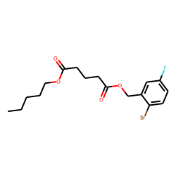 Glutaric acid, 2-bromo-5-fluorobenzyl pentyl ester