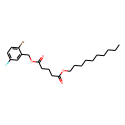 Glutaric acid, 2-bromo-5-fluorobenzyl decyl ester
