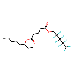 Glutaric acid, 2,2,3,3,4,4,5,5-octafluoropentyl 3-octyl ester