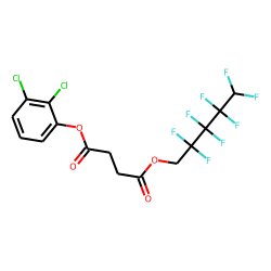 Succinic acid, 2,2,3,3,4,4,5,5-octafluoropentyl 2,3-dichlorophenyl ester