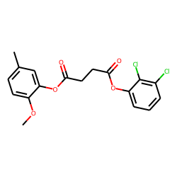 Succinic acid, 2,3-dichlorophenyl 2-methoxy-5-methylphenyl ester