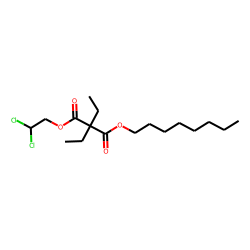 Diethylmalonic acid, 2,2-dichloroethyl octyl ester