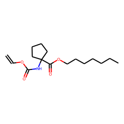 1-Aminocyclopentanecarboxylic acid, N-(vinyloxycarbonyl)-, heptyl ester