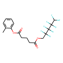 Glutaric acid, 2,2,3,3,4,4,5,5-octafluoropentyl 2-methylphenyl ester