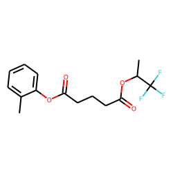 Glutaric acid, 1,1,1-trifluoroprop-2-yl 2-methylphenyl ester