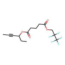 Glutaric acid, hex-4-yn-3-yl 2,2,3,3,3-pentafluoropropyl ester