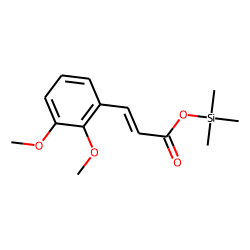 trans-2,3-Dimethoxycinnamic acid, trimethylsilyl ester