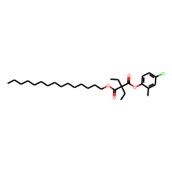 Diethylmalonic acid, 4-chloro-2-methylphenyl pentadecyl ester