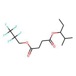 Succinic acid, 2-methylpent-3-yl 2,2,3,3,3-pentafluoropropyl ester
