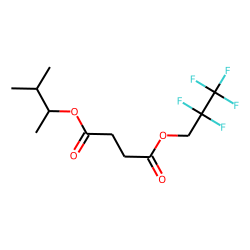 Succinic acid, 3-methylbut-2-yl 2,2,3,3,3-pentafluoropropyl ester