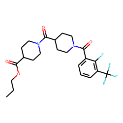 Isonipecotinoylisonipecotic acid, N'-(2-fluoro-3-trifluoromethylbenzoyl)-, propyl ester