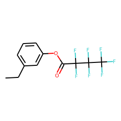 3-Ethylphenol, O-heptafluorobutyryl-