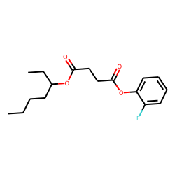 Succinic acid, 2-fluorophenyl 3-heptyl ester